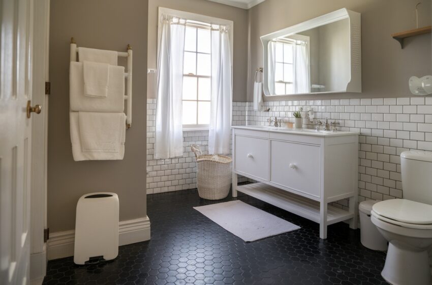  10 Stunning Black Hexagon Tile Bathroom Ideas