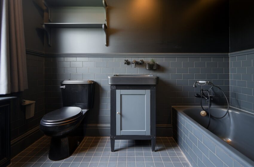 Black and Grey Bathroom Ideas