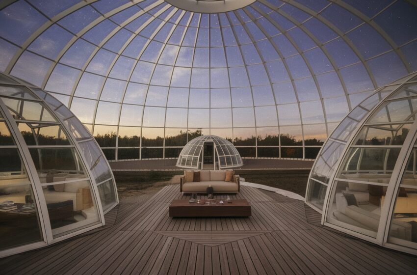  10 Stunning Glass-Domed Living Rooms with Starry Sky Views