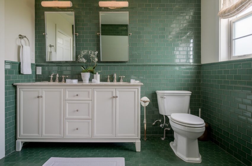 Green Bathroom Tile Ideas