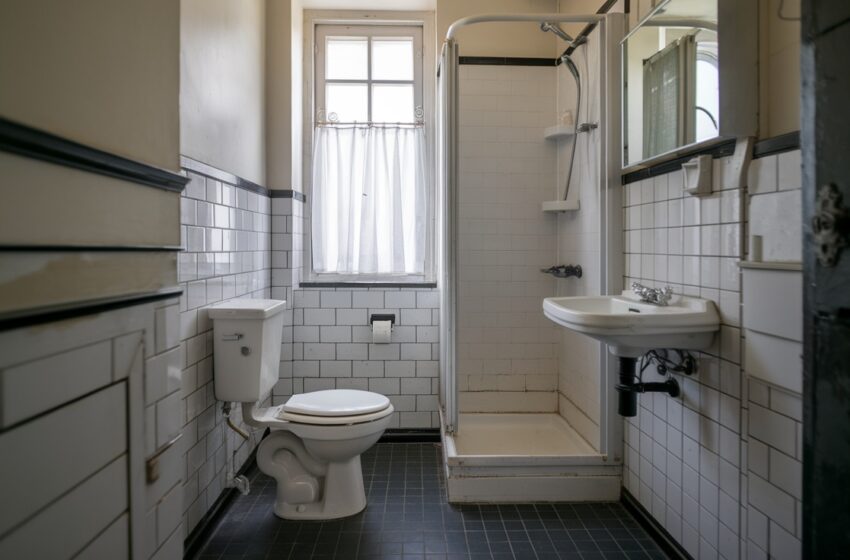 Small Black and White Bathroom