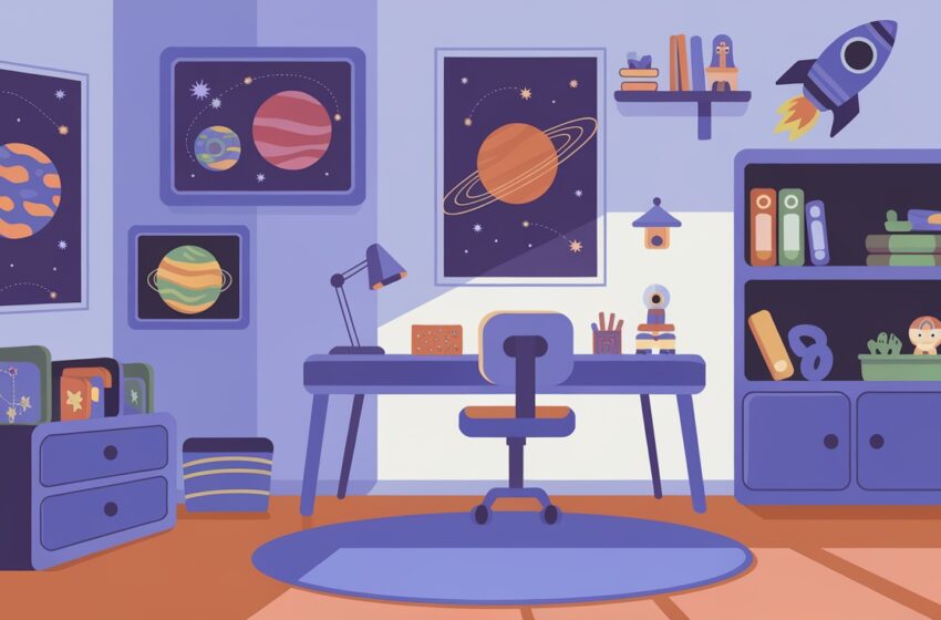  10 Creative Space-Themed Ideas for Your Kid’s Room with LED Planet Mobile