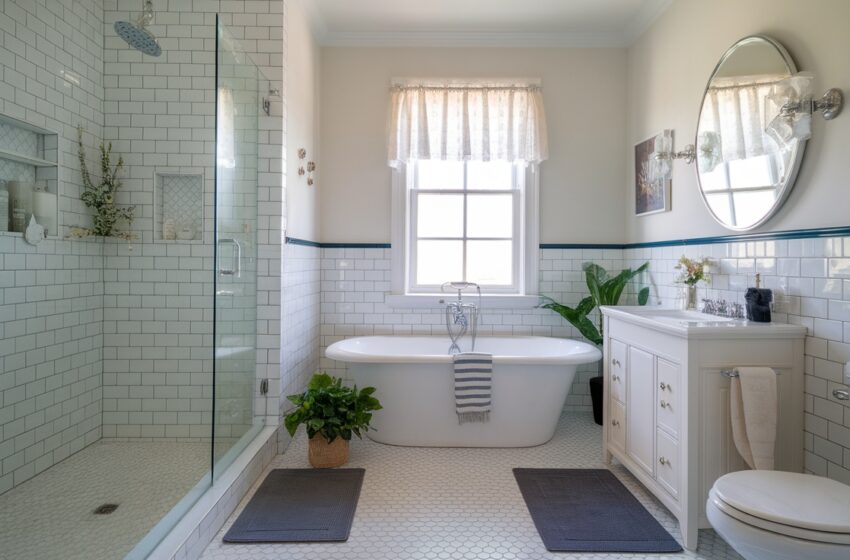 White Tile Bathroom Ideas