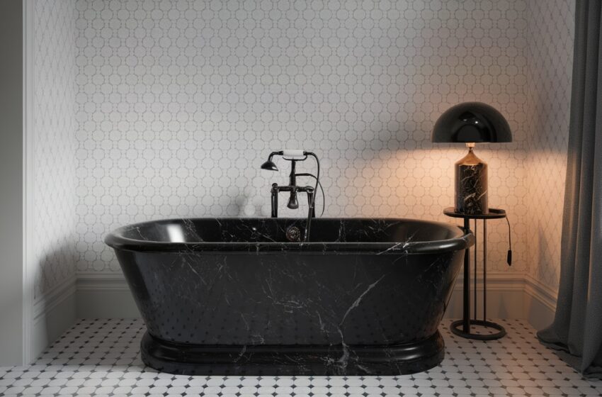 Black Aesthetic Bathroom