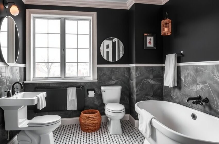 Black Themed Bathroom