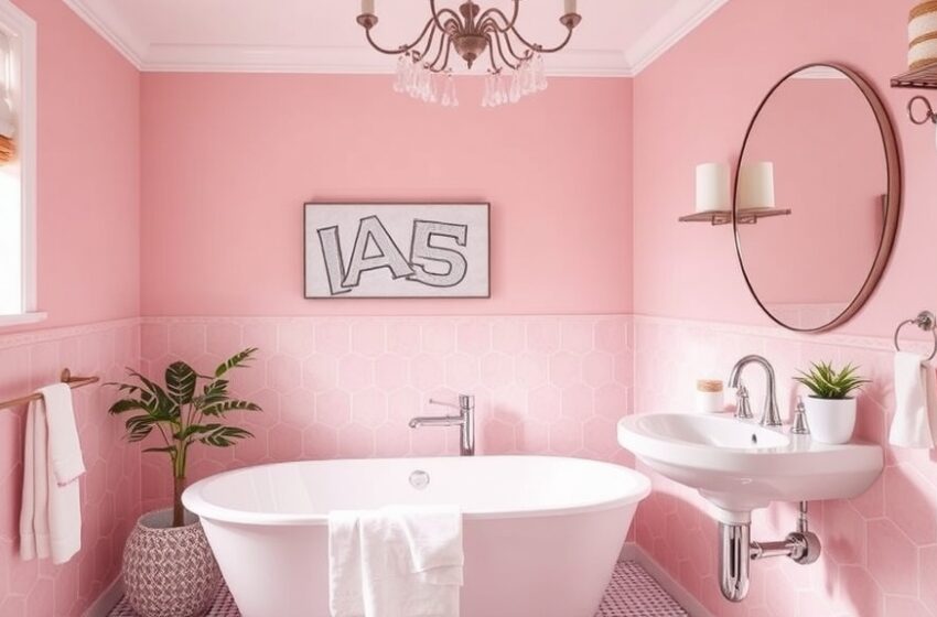 Pink Bathroom Ideas